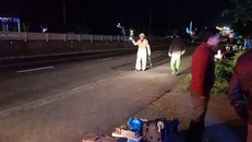 Hiện trường vụ tai nạn. - Ảnh: Người Đưa Tin