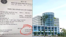 Xuất hiện bản kết quả xét nghiệm dương tính với virus corona giả mạo