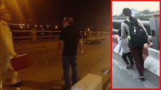 Người phụ nữ thường dắt con xin tiền ở cầu Thanh Trì bị xe máy tông chết