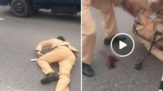 Hà Nội: Xác định danh tính đôi nam nữ vượt đèn đỏ, tông gục Trung úy CSGT