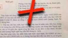 Phát hiện thêm nhiều văn bản giả mạo cho học sinh nghỉ hết tháng 3