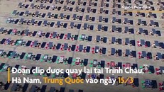 Đại học ở Trung Quốc đặt 300 bàn ăn ngoài trời để tránh lây lan dịch