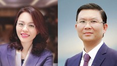 Bà Hương Trần Kiều Dung và ông Lê Thành Vinh.