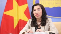 Người Phát ngôn Bộ Ngoại giao Việt Nam Lê Thị Thu Hằng. - Ảnh: Dương Giang/TTXVN