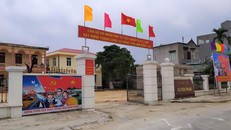 Trụ ở UBND xã Tiên Trang, huyện Quảng Xương (Thanh Hóa). - Ảnh: VTC News