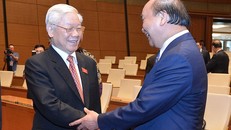 Tổng Bí thư, Chủ tịch nước Nguyễn Phú Trọng và Thủ tướng Chính phủ Nguyễn Xuân Phúc.