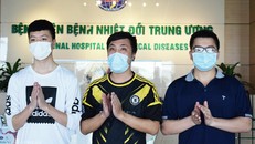 Ba người được công bố khỏi Covid-19 sáng 5/6. - Ảnh: Vnexpress