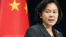 Người phát ngôn Bộ Ngoại giao Trung Quốc Hoa Xuân Oánh. (Nguồn: Kyodo/TTXVN)