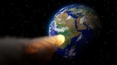 Mô phỏng thiên thạch 2010 NY65 bay qua gần Trái Đất. - Ảnh: IB Times.