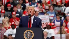 Tổng thống Mỹ Donald Trump tại một buổi vận động tranh cử ở Bắc Carolina hồi tháng 3. - Ảnh: Reuters.