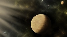 Mô phỏng hai ngoại hành tinh TOI-1266 b và c. - Ảnh: Sci-News.