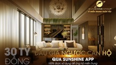 Đấu giá từ thiện qua Sunshine App - Sunshine Group ủng hộ 30 tỷ 'Vì miền Trung thân yêu'