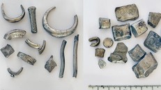 Những đồ bạc kém chất lượng tại Beit Shean. - Ảnh: Courtesy Beth Shean expedition.