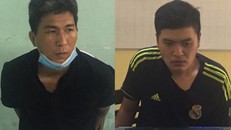 Hai đối tượng Thắng và Trường bị bắt giữ.