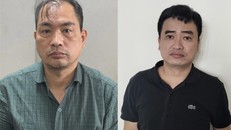 Bị can Phạm Duy Tuyến, Giám đốc CDC Hải Dương (trái) và bị can Phan Quốc Việt, Chủ tịch Hội đồng quản trị kiêm Tổng Giám đốc Công ty Việt Á. (Ảnh: Bộ Công an)