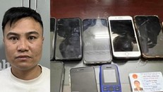 Đối tượng Đặng Văn Nhân và tang vật vụ án.