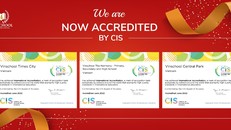 Các trường thuộc cụm Vinschool The Harmony, Vinschool Times City và Vinschool Central Park nhận chứng nhận giám định của Hội đồng các trường Quốc tế - CIS