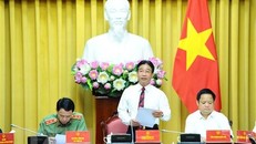 Phó Chủ nhiệm Văn phòng Chủ tịch nước Phạm Thanh Hà chủ trì họp báo.