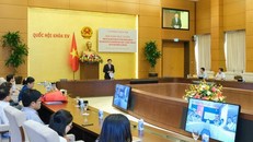 Quang cảnh Hội nghị tại điểm cầu Nhà Quốc hội - Ảnh: quochoi.vn