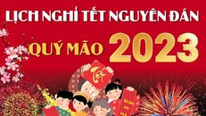 Lịch nghỉ Tết Nguyên đán Quý Mão 2023