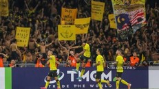 Đội tuyển Malaysia sẽ đón tiếp Thái Lan trên sân nhà Bukit Jalil trong trận Bán kết lượt đi AFF Cup 2022. (Nguồn: Straits Times)