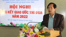 Ông Phạm Thanh Quan phát biểu tại một hội nghị. (Nguồn: Báo Lâm Đồng)