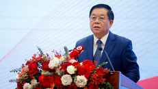 Đồng chí Nguyễn Trọng Nghĩa-Bí thư Trung ương Đảng, Trưởng Ban Tuyên giáo Trung ương phát biểu tại Hội thảo - Ảnh: VGP