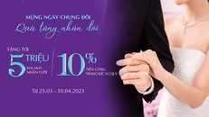 Mừng ngày chung đôi - quà tặng nhân đôi cùng trang sức cưới DOJI