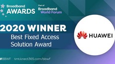 Huawei vừa đạt giải thưởng Giải pháp truy cập cố định tốt nhất với AirPON