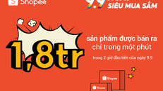 1,8 triệu sản phẩm đã được bán ra chỉ trong vòng một phút trên Shopee