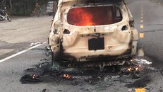 Mitsubishi Xpander gặp nạn bốc cháy, 2 người tử vong