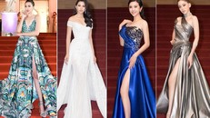 Dàn Hoa hậu, Á hậu gây 'náo loạn' thảm đỏ lễ trao giải Mai Vàng