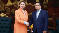 hủ tướng Phạm Minh Chính tiếp bà Nicola Beer, Phó Chủ tịch Ngân hàng Đầu tư châu Âu (EIB).