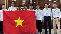 Đoàn Việt Nam tham dự kỳ thi. Ảnh: Bộ GD-ĐT.