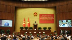 Tổng Bí thư Tô Lâm phát biểu chỉ đạo Hội nghị toàn quốc quán triệt, triển khai thực hiện Nghị quyết 66-NQ/TW và Nghị quyết 68-NQ/TW của Bộ Chính trị. Ảnh: Thống Nhất/TTXVN.