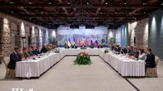 Cuộc đàm phán giữa phái đoàn Nga và Ukraine tại Istanbul (Thổ Nhĩ Kỳ), ngày 16/5/2025. Ảnh: TTXVN