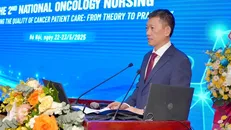 Tiến sỹ Dương Huy Lương - Phó Cục trưởng Cục Quản lý khám chữa bệnh phát biểu tại Hội thảo. Ảnh: PV/Vietnam+