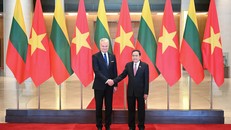 Chủ tịch Quốc hội Trần Thanh Mẫn hội kiến Tổng thống Cộng hoà Litva Gitanas Nauseda.