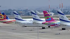 Các máy bay được sơ tán mà không có hành khách. Nguồn: Globes