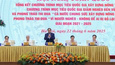 Thủ tướng Phạm Minh Chính chủ trì Hội nghị toàn quốc tổng kết Chương trình mục tiêu quốc gia xây dựng nông thôn mới.