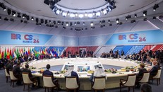 Toàn cảnh Hội nghị Cấp cao Nhóm BRICS ở Kazan, Nga, ngày 23/10/2024. Ảnh: ANI/TTXVN