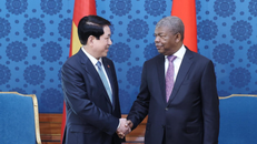 Chủ tịch nước Lương Cường và Tổng thống Angola João Manuel Gonçalves Lourenço hội đàm.