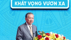 Tổng Bí thư Tô Lâm phát biểu.