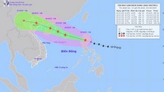 HÌnh ảnh vị trí và đường đi của bão Matmo lúc 13h ngày 3/10/2025. (Nguồn: Trung tâm Dự báo Khí tượng Thủy văn Quốc gia)