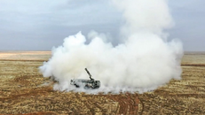 Tên lửa Iskander-K của Nga được phóng thử trong cuộc tập trận Grom-2022 tại một địa điểm không xác định ở Nga, ngày 19/2/2022.