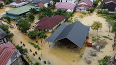 Khu vực bị ngập lụt tại tỉnh Aceh, Indonesia ngày 27/11/2025.