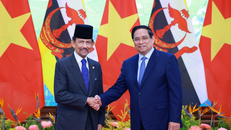 Thủ tướng Phạm Minh Chính hội kiến Quốc vương Brunei Darussalam Haji Hassanal Bolkiah. 