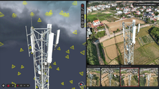 Digital Twin tự động dựng lại mô hình 3D chính xác của trạm BTS dựa trên dữ liệu hình ảnh thu được từ drone