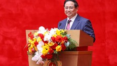 Thủ tướng Chính phủ Phạm Minh Chính khẳng định, vùng Đồng bằng sông Cửu Long và phụ cận là địa bàn có vị trí chiến lược đặc biệt quan trọng về chính trị, kinh tế - xã hội, quốc phòng, an ninh, môi trường sinh thái, đối ngoại. Ảnh: VGP/Nhật Bắc.