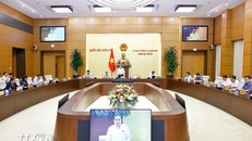 Một phiên họp của Ủy ban Thường vụ Quốc hội.